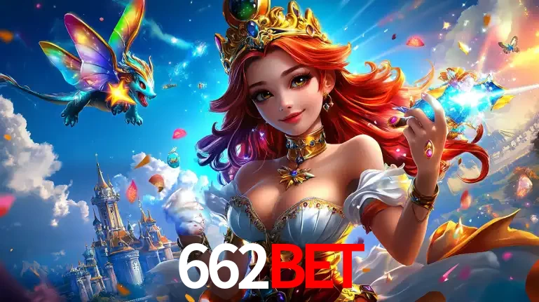 A princesa de um reino de fantasia mágico, com seu pequeno dragão, apresentando um mundo de prêmios encantados nos jogos de caça-níqueis do cassino 662bet.